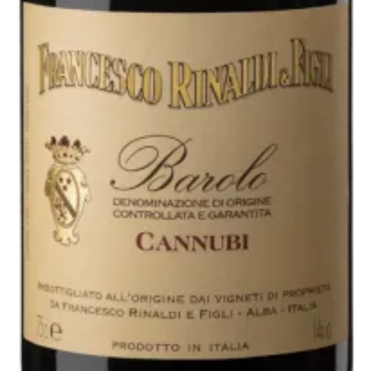 Francesco Rinaldi 2021 Cannubi Barolo ~ Pre-arrival - Inquire about potential tarrifs